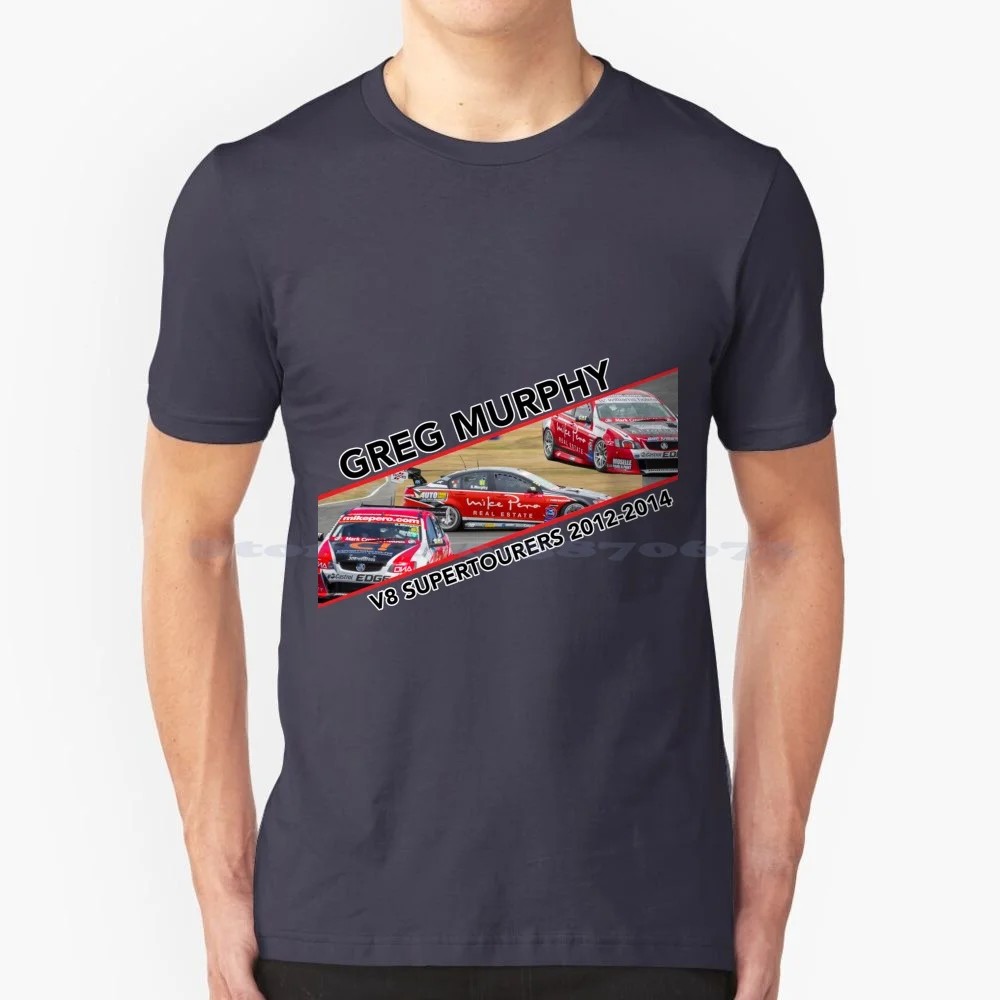 Футболка с принтом Грега Мерфи V8 Supertourers футболка из 100% хлопка Холден команды