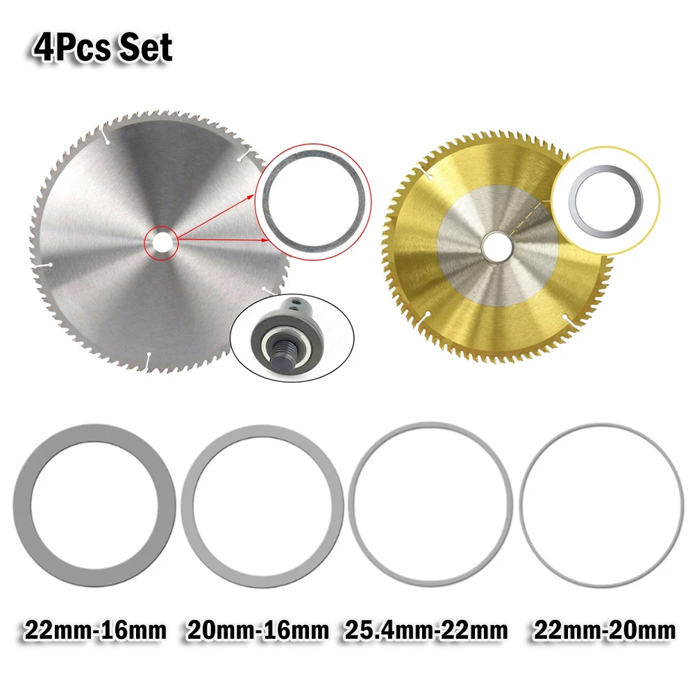 4pcs Circular Saw Ring Set Adapter Washer For Circular Saw Blade Reducing Rings Conversion Ring Cutting Disc Gasket
4pcs Circular Saw Ring Set Adapter Washer For Circular Saw Blade Reducing Rings Conversion Ring Cutting Disc Gasket