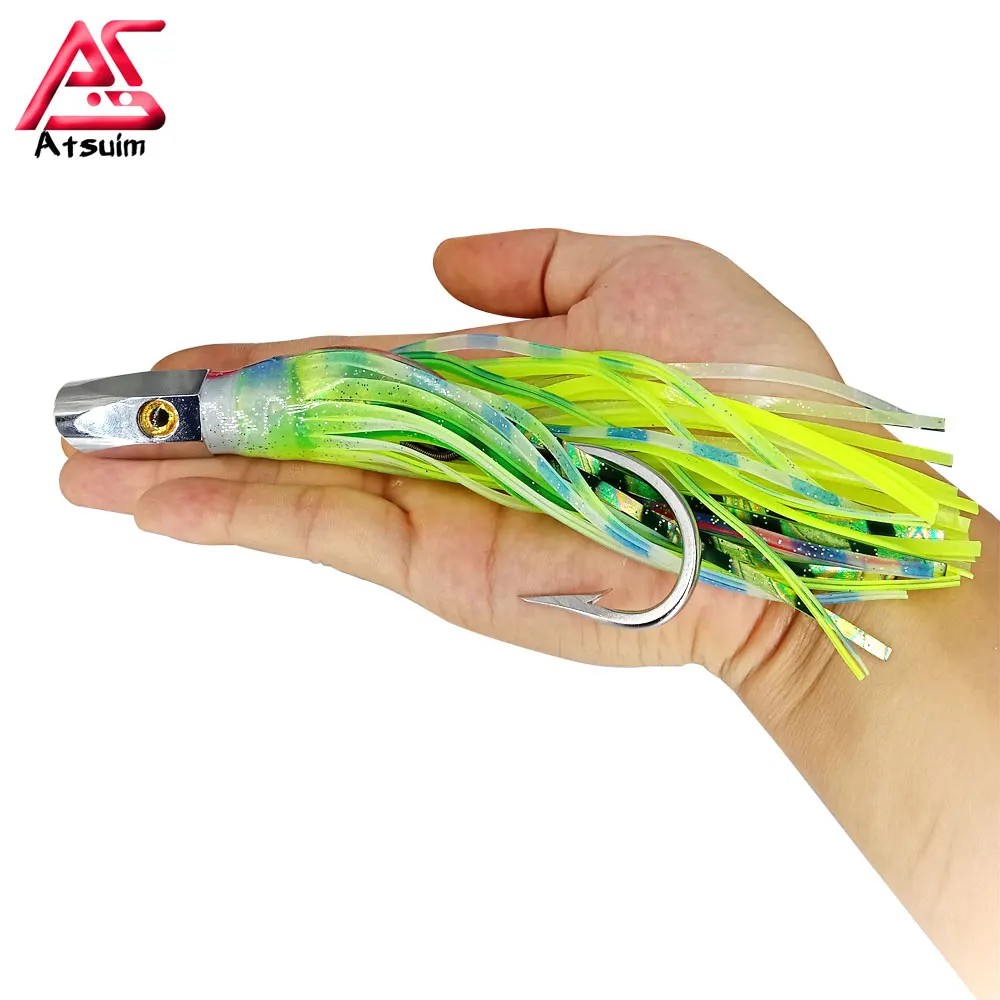 AS 1PC Seawater Lure Pesca Copper Head 21cm110g Trolling Bait Octopus Squid Skirt Angler Drag Fishing Marlin Tuna Boat Leurre
AS 1PC Seawater Lure Pesca Copper Head 21cm110g Trolling Bait Octopus Squid Skirt Angler Drag Fishing Marlin Tuna Boat Leurre