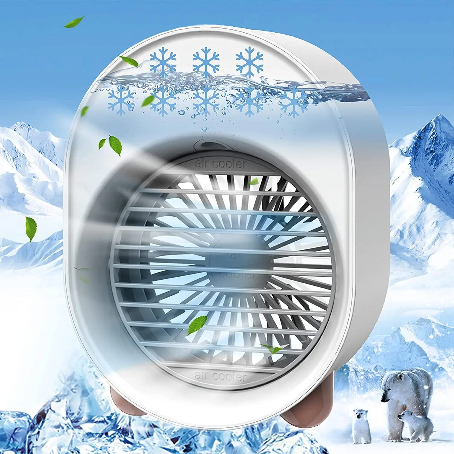 Portable Mini Air Conditioner Fan, Personal Evaporative Air Cooler with Colorful Atmosphere Light, USB Rechargeable Desk AC Fan
Portable Mini Air Conditioner Fan, Personal Evaporative Air Cooler with Colorful Atmosphere Light, USB Rechargeable Desk AC Fan