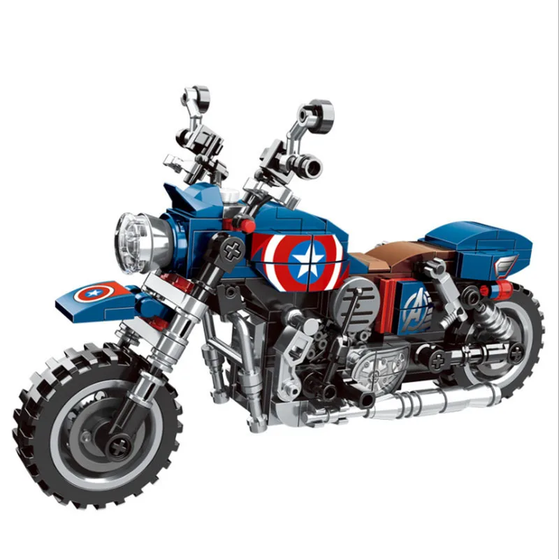 New Marvel Avengers Black Widow Captain America Iron Man Motorcycle Technical Building Blocks Hero Toys Kid Gifts Creative Boy
New Marvel Avengers Black Widow Captain America Iron Man Motorcycle Technical Building Blocks Hero Toys Kid Gifts Creative Boy