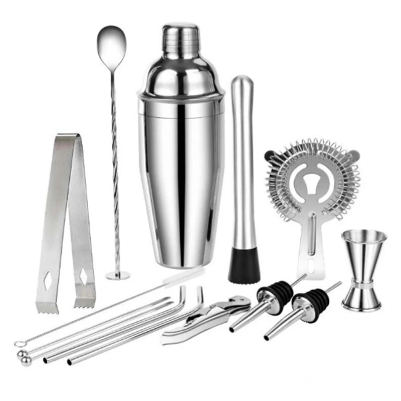 14Pcs Cocktail Shaker Set Bartender Kit -Stainless Steel Bar Tools For DIY Bartending Home Made Cocktails Accessories
14Pcs Cocktail Shaker Set Bartender Kit -Stainless Steel Bar Tools For DIY Bartending Home Made Cocktails Accessories