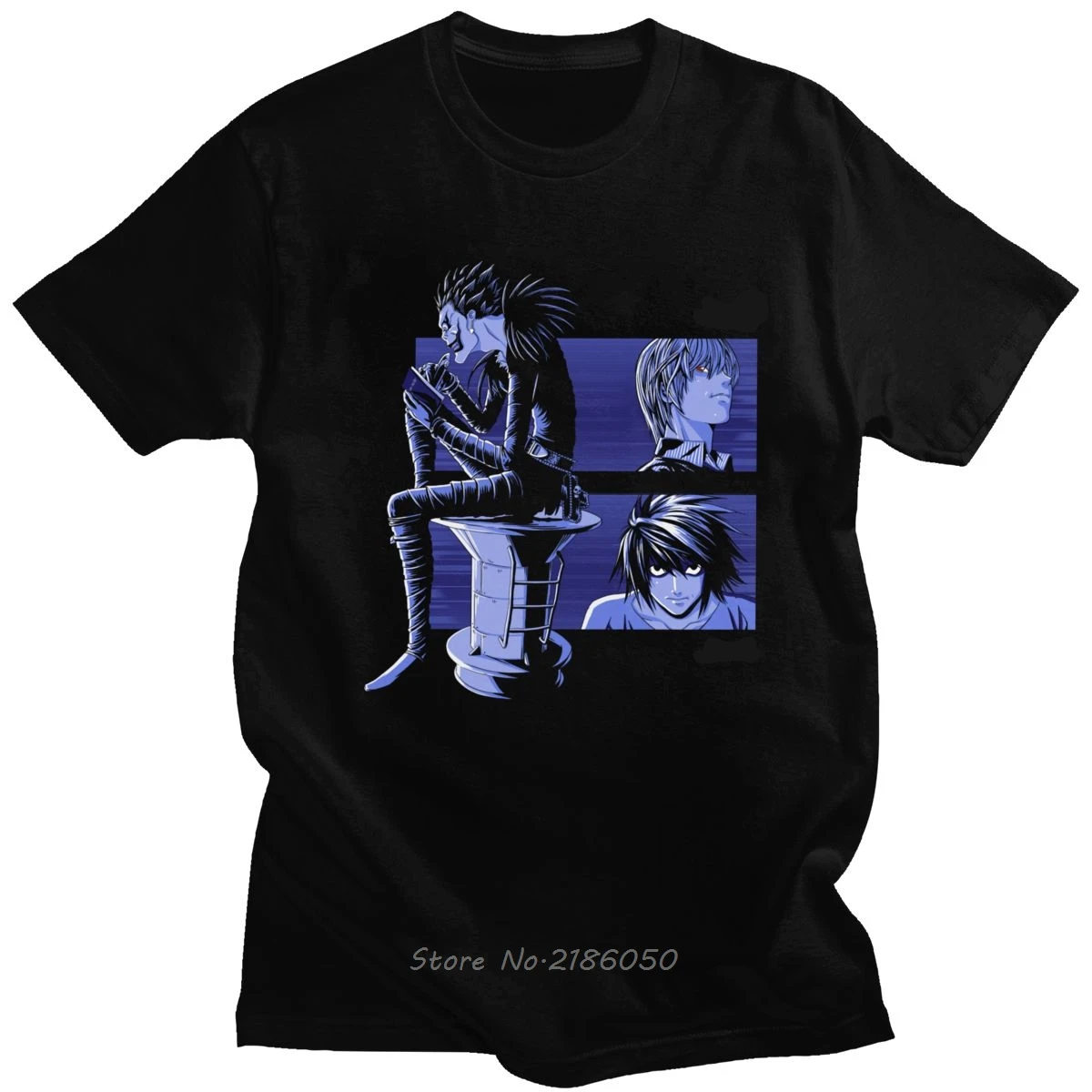 Novelty Death Note Shinigami Ryuk Tshirt Men Short Sleeve Japanese Manga Light Yagami L T-shirt Summer Cotton Anime Tee Harajuku
Novelty Death Note Shinigami Ryuk Tshirt Men Short Sleeve Japanese Manga Light Yagami L T-shirt Summer Cotton Anime Tee Harajuku
