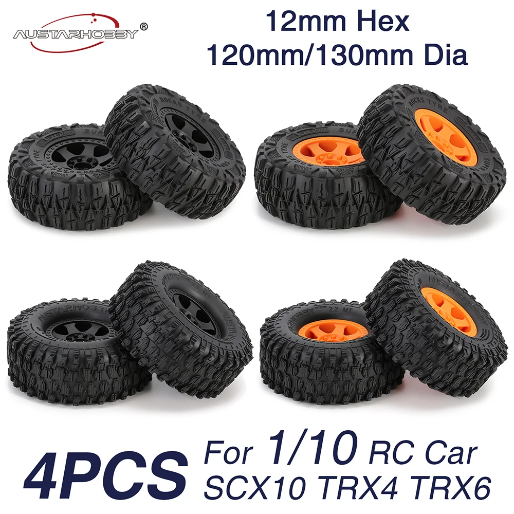 AUSTARHOBBY 2.2in 1/10 RC Crawler Beadlock Wheels and Tires Rims Set Mud Tire for Axial SCX10 TRX4 TRX-6 Short Course Truck
AUSTARHOBBY 2.2in 1/10 RC Crawler Beadlock Wheels and Tires Rims Set Mud Tire for Axial SCX10 TRX4 TRX-6 Short Course Truck