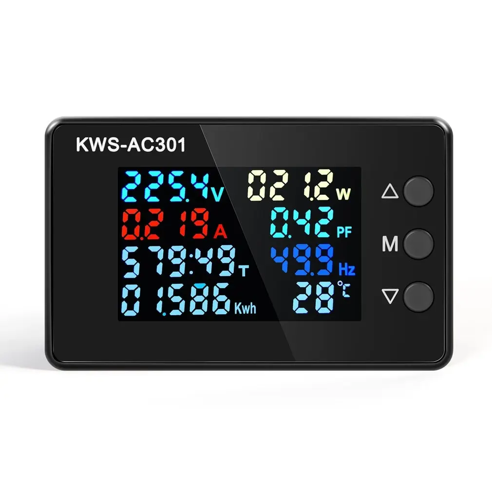 Voltmeter Ammeter AC 50-300V Power Energy Meter 8 In 1 LED Digital AC Wattmeter Electricity Meter Measuring Tools
Voltmeter Ammeter AC 50-300V Power Energy Meter 8 In 1 LED Digital AC Wattmeter Electricity Meter Measuring Tools