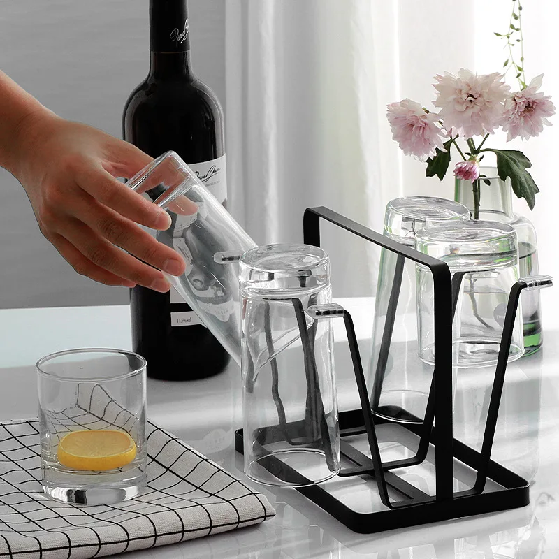 GONGOUYANG Creative Iron Draining Glass Cup Holder Storage Accessories Home Kitchen Organization
GONGOUYANG Creative Iron Draining Glass Cup Holder Storage Accessories Home Kitchen Organization