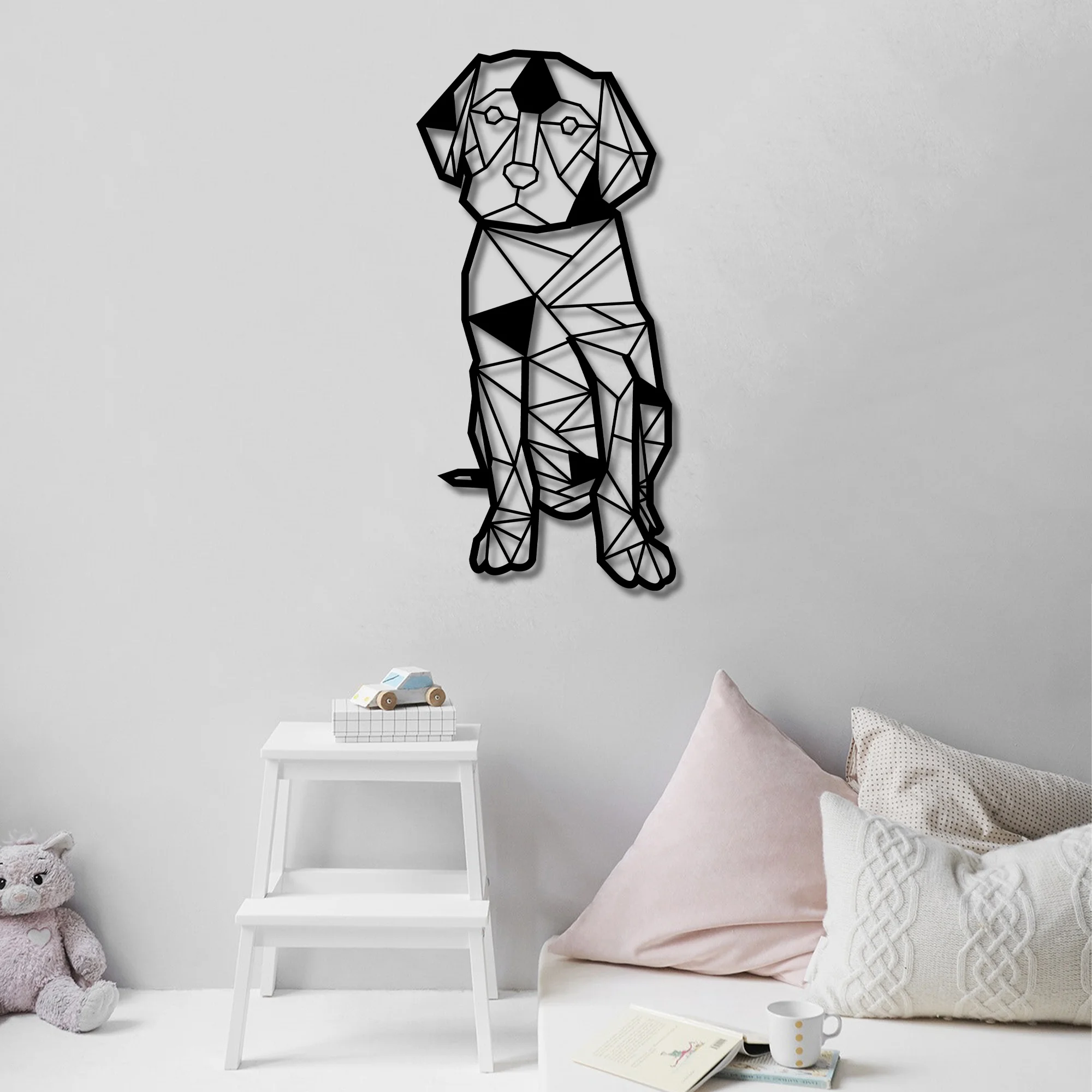 Geometric Animal Golden Labrador Dog Hanging Ornament Metal Wall Art Home Decor Interior Office Decoration Gifts
Geometric Animal Golden Labrador Dog Hanging Ornament Metal Wall Art Home Decor Interior Office Decoration Gifts