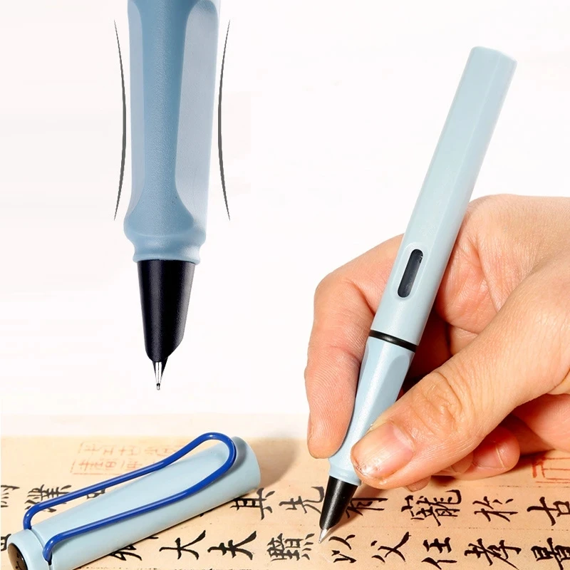 High Quality Multicolors Fountain Pen 0.7/1.0mm Curved Nib Black Replacable Ink Fashion Office Signature Pen Supplies Stationery
High Quality Multicolors Fountain Pen 0.7/1.0mm Curved Nib Black Replacable Ink Fashion Office Signature Pen Supplies Stationery