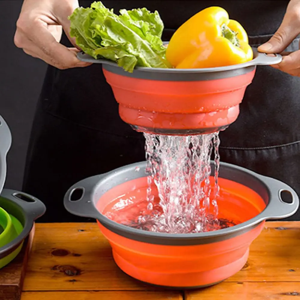Folding Strainer Bowl Colander Drain Basket Anti Spill Fruit Vegetable Strainer Draining Cooking Tool Kitchen Cookware
Folding Strainer Bowl Colander Drain Basket Anti Spill Fruit Vegetable Strainer Draining Cooking Tool Kitchen Cookware