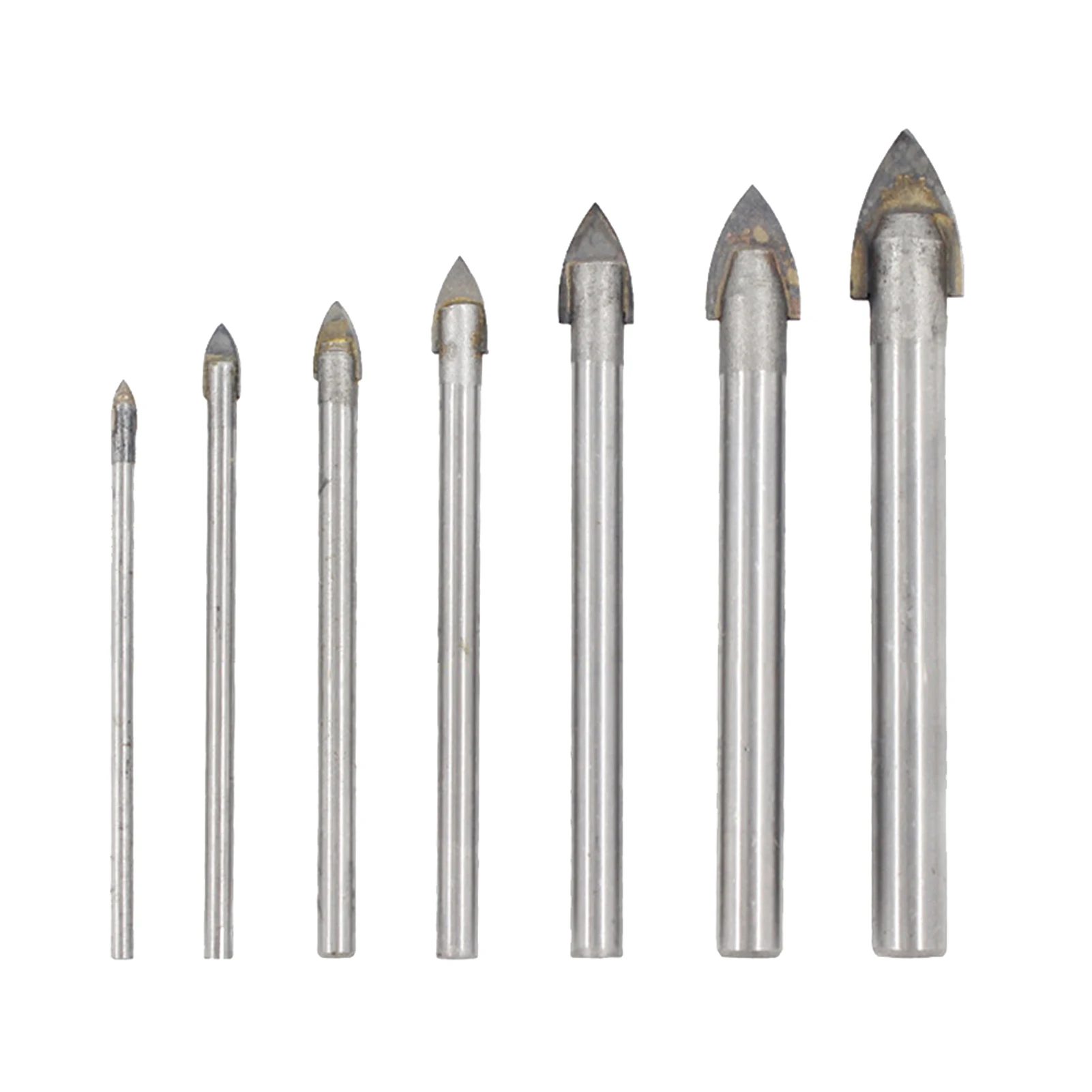 7pcs Durable For Glass Wall 3mm-12mm Round Shank Ceramic Tile DIY Hole Opener Professional Concrete Drill Bit Set Spear Head
7pcs Durable For Glass Wall 3mm-12mm Round Shank Ceramic Tile DIY Hole Opener Professional Concrete Drill Bit Set Spear Head