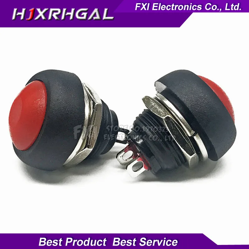 5 шт. 12 мм Водонепроницаемая мгновенная кнопка для переключателя черная/красная/зеленая/желтая/синяя/белая фотография IGmopnrq