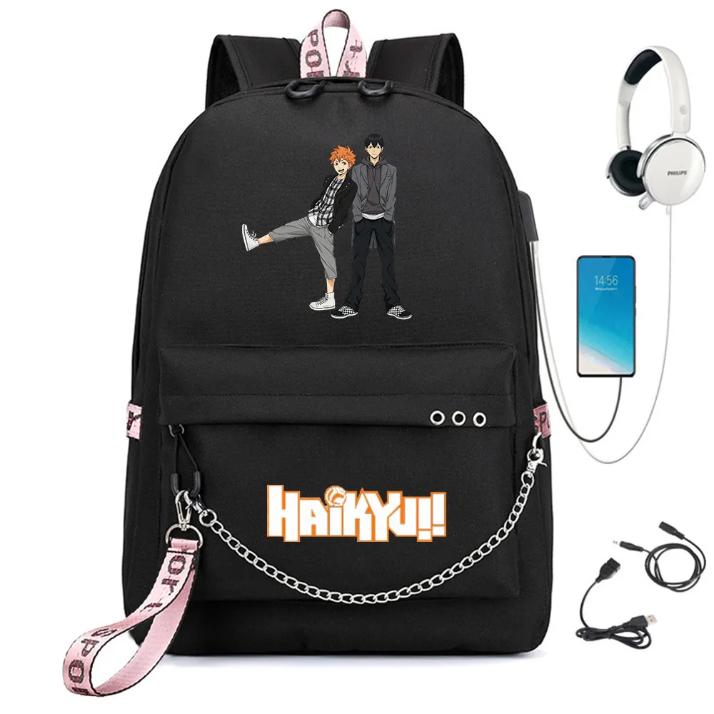 Anime Haikyuu Nylon Backpack Schoolbag Casual USB Charge Cartoon Teenger Travel Laptop Bag Zip Student Bookbag Unisex Knapsack 
Anime Haikyuu Nylon Backpack Schoolbag Casual USB Charge Cartoon Teenger Travel Laptop Bag Zip Student Bookbag Unisex Knapsack