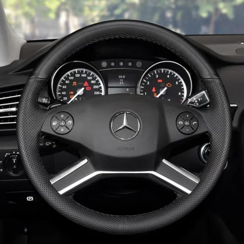 Cover Customization Leather Hand-stitched Steering Wheel Cover for Benz R300 R320 R350 GL450 ML350
Cover Customization Leather Hand-stitched Steering Wheel Cover for Benz R300 R320 R350 GL450 ML350