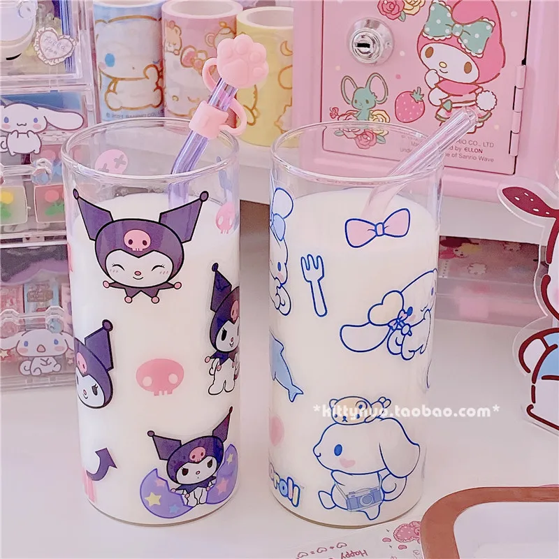 Kawaii Sanrio Straw Cup Cinnamoroll Kuromi My Melody Cartoon Portable Transparent Child Sippy Cup Glass Milk Juice Drink Cup
Kawaii Sanrio Straw Cup Cinnamoroll Kuromi My Melody Cartoon Portable Transparent Child Sippy Cup Glass Milk Juice Drink Cup