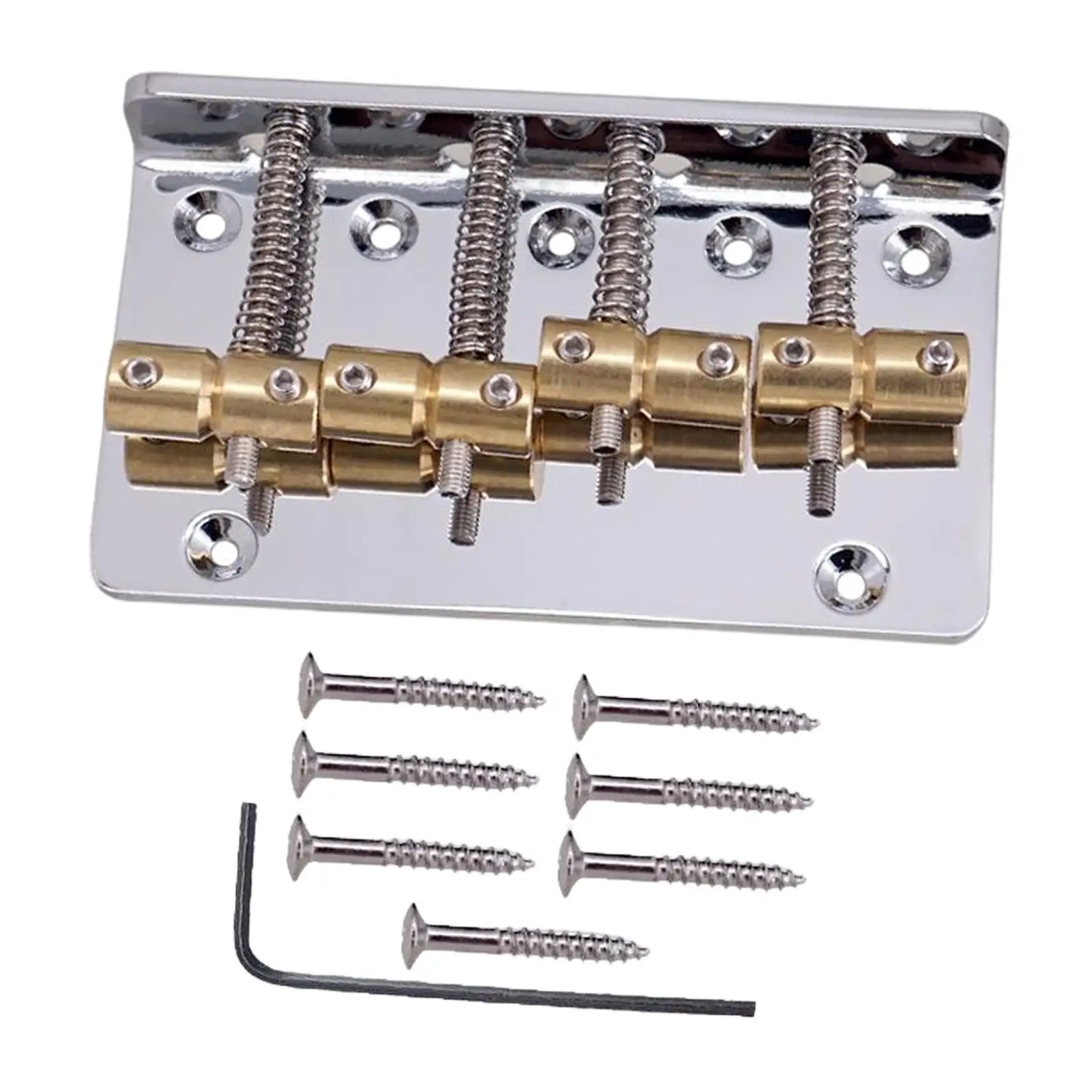 Professional 4 String Electric Bass Bridge Assembly Replacement Parts Tailpiece 
Professional 4 String Electric Bass Bridge Assembly Replacement Parts Tailpiece