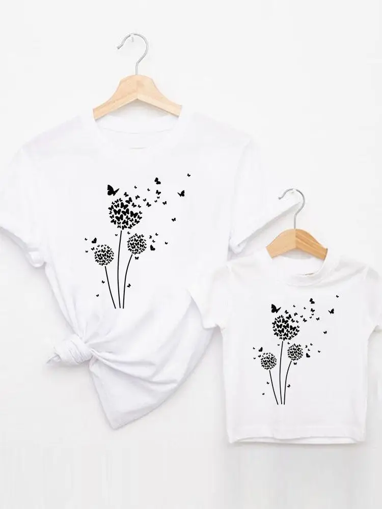 Dandelion Butterfly Tee Family Matching Outfits Summer Women Kid Child Mom Mama Mother Tshirt Clothes O-neck Graphic T-shirt
Dandelion Butterfly Tee Family Matching Outfits Summer Women Kid Child Mom Mama Mother Tshirt Clothes O-neck Graphic T-shirt