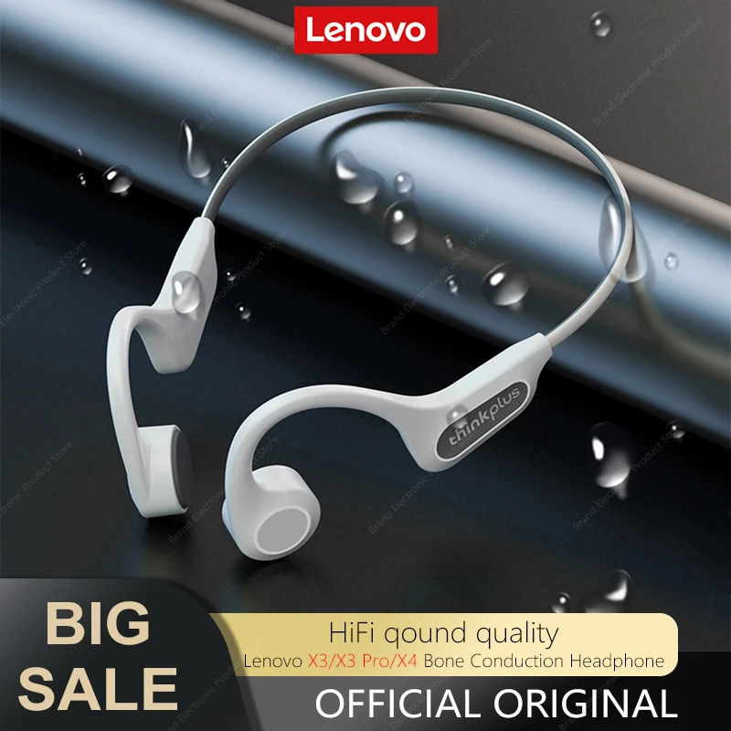 Original Lenovo X3/X3 Pro/X4 Bone Conduction Bluetooth Headphones Sport Running Headset Waterproof Wireless Earphone for Cycling
Original Lenovo X3/X3 Pro/X4 Bone Conduction Bluetooth Headphones Sport Running Headset Waterproof Wireless Earphone for Cycling