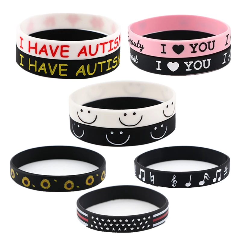 YQ495 Smile Couples Bracelets Autism Hand Circle Wristlet Sunflowers Bracelet Wristband Musical Note Bangle Jewelry Accessories
YQ495 Smile Couples Bracelets Autism Hand Circle Wristlet Sunflowers Bracelet Wristband Musical Note Bangle Jewelry Accessories