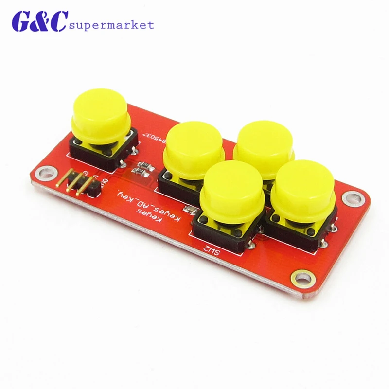 Клавиатура AD имитация пятиклавишного модуля аналоговая кнопка для платы расширения датчика arduino Сделай Сам Электроника 
Клавиатура AD имитация пятиклавишного модуля аналоговая кнопка для платы расширения датчика arduino Сделай Сам Электроника