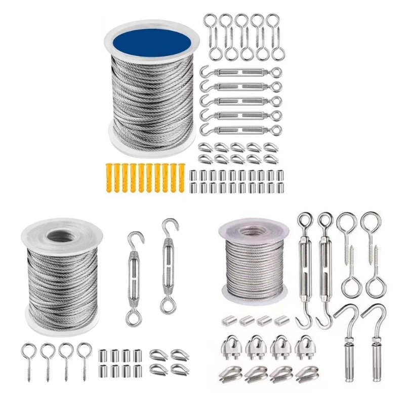 Rust resistant Steel Wire Hanging Set Steel Wire Set for Garden Plant Training
Rust resistant Steel Wire Hanging Set Steel Wire Set for Garden Plant Training