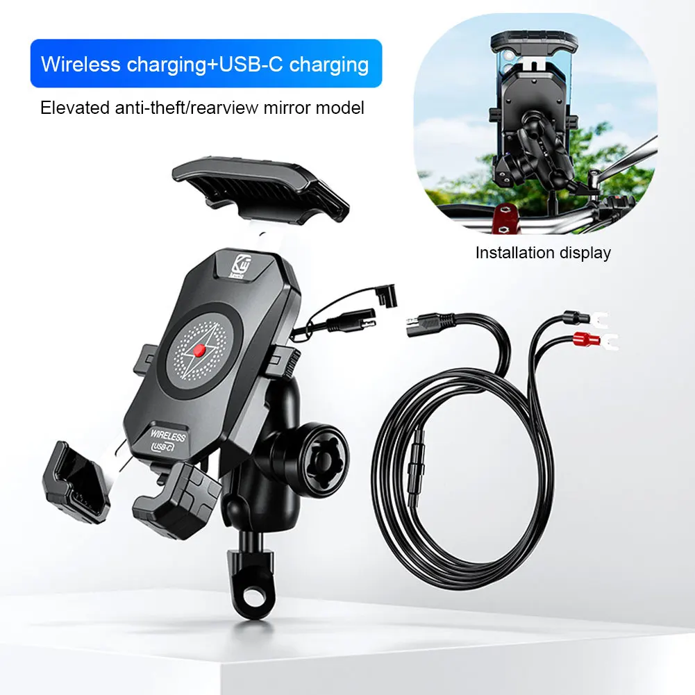 15W Wireless Charger Cellphone Support Telescopic Smartphone Stand Anti-theft Phone Navigation Bracket for 4.0-7.0Inch Cellphone
15W Wireless Charger Cellphone Support Telescopic Smartphone Stand Anti-theft Phone Navigation Bracket for 4.0-7.0Inch Cellphone