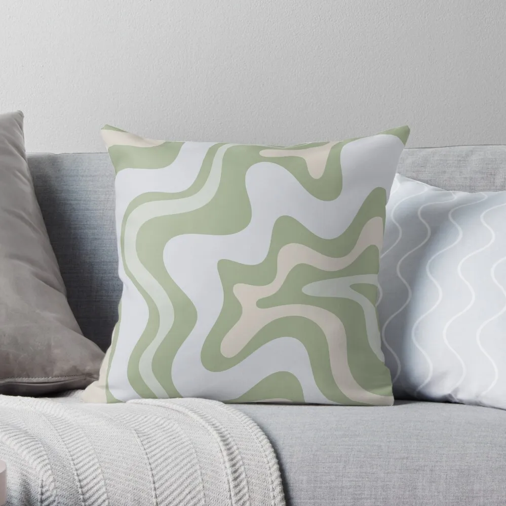 Pillowslip Liquid Swirl Contemporary Abstract in Light Sage Green Grey Almond Throw Pillow 100% Cotton
Pillowslip Liquid Swirl Contemporary Abstract in Light Sage Green Grey Almond Throw Pillow 100% Cotton
