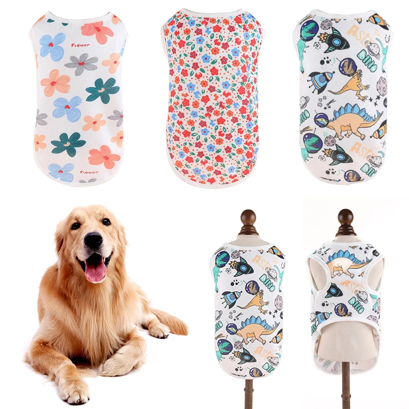 NEW Breathable Pet Vest For Small Medium Large Dogs Floral Cartoon Printed Puppy Clothes Thin Spring Summer Cat Pullover
NEW Breathable Pet Vest For Small Medium Large Dogs Floral Cartoon Printed Puppy Clothes Thin Spring Summer Cat Pullover