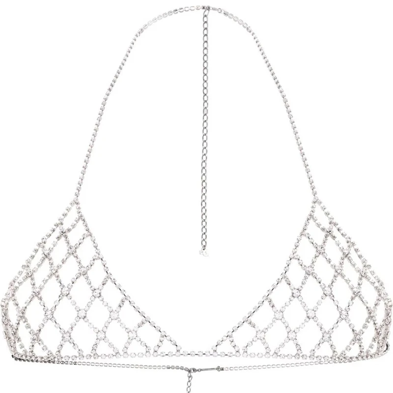 Пирсинг в стиле бохо с сеткой, сексуальная цепочка для тела, бикини с кристаллами, бюстгальтер с V-образным вырезом, топ с бретелькой через ше...
Пирсинг в стиле бохо с сеткой, сексуальная цепочка для тела, бикини с кристаллами, бюстгальтер с V-образным вырезом, топ с бретелькой через ше...