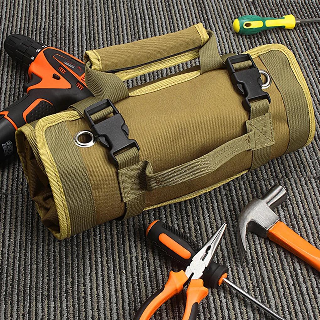 Oxford Cloth Roll-up Storage Bag Portable Detachable Washable Grinder Screwdriver Pliers Pouch Pocket Organizer Khaki
Oxford Cloth Roll-up Storage Bag Portable Detachable Washable Grinder Screwdriver Pliers Pouch Pocket Organizer Khaki