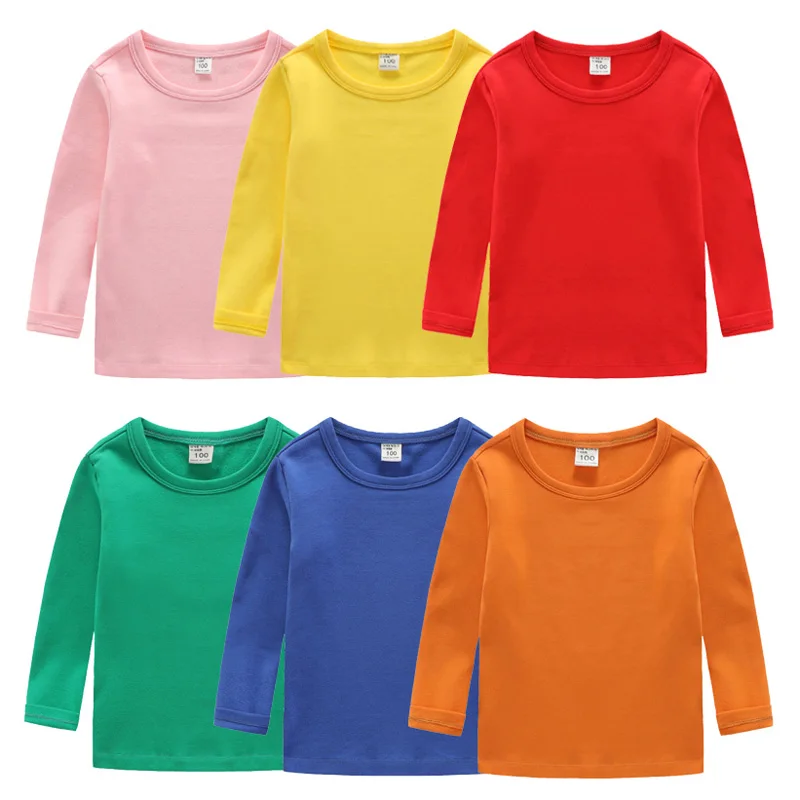 Solid Color Children T-shirt for Boys Girls Autumn Long Sleeve Kids Tops Tees Cotton Warm Winter Clothes 2-12 Years Dropshipping
Solid Color Children T-shirt for Boys Girls Autumn Long Sleeve Kids Tops Tees Cotton Warm Winter Clothes 2-12 Years Dropshipping