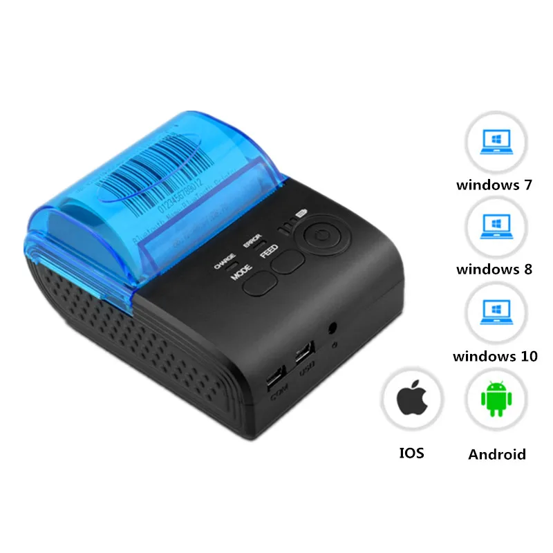 ZJ-5805 Catering Retail Takeaway POS Cashier 58mm Mini Portable IOS Android Phone Wireless Bluetooth 4.0 Thermal Receipt Printer
ZJ-5805 Catering Retail Takeaway POS Cashier 58mm Mini Portable IOS Android Phone Wireless Bluetooth 4.0 Thermal Receipt Printer