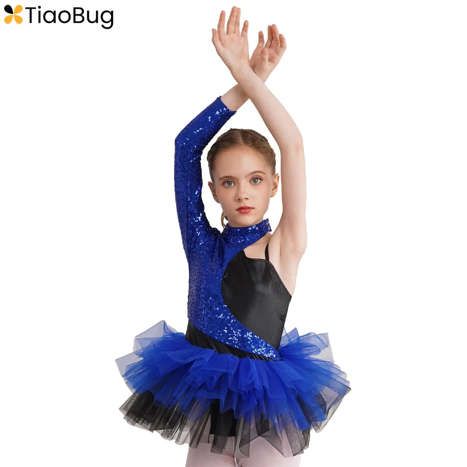 Kids Girls Sequin Ballet Dance Dress One Shoulder Long Sleeve Tutu Skirt Leotard Jazz Latin Salsa Ballroom Costume Dancewear
Kids Girls Sequin Ballet Dance Dress One Shoulder Long Sleeve Tutu Skirt Leotard Jazz Latin Salsa Ballroom Costume Dancewear