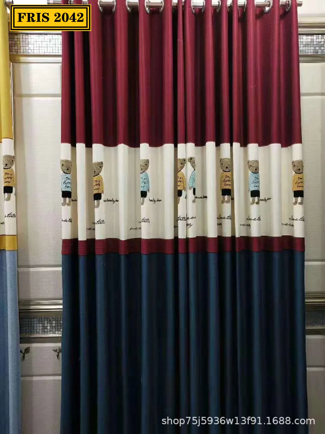 2022 Cartoon Bear Stitching Blackout Curtain Window Custom Finished Curtains for Living Dining Room Bedroom
2022 Cartoon Bear Stitching Blackout Curtain Window Custom Finished Curtains for Living Dining Room Bedroom