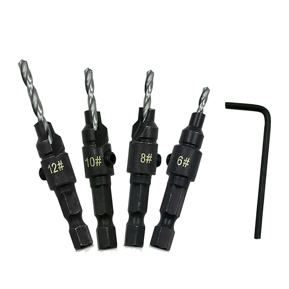 Woodworking Hex Shank Countersink Drill Bit Salad Drill Step Drill Bit 6-12 For Woodworking Drilling Counterbore Tool Parts
Woodworking Hex Shank Countersink Drill Bit Salad Drill Step Drill Bit 6-12 For Woodworking Drilling Counterbore Tool Parts