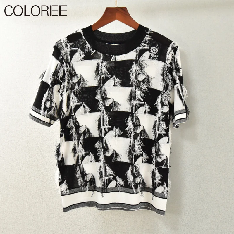 Korean Fashion Sweater Women 2022 Luxury Designers Summer Clothes Vintage O-neck Short Sleeve Knitted Top Mujer Thin Pull Femme
Korean Fashion Sweater Women 2022 Luxury Designers Summer Clothes Vintage O-neck Short Sleeve Knitted Top Mujer Thin Pull Femme