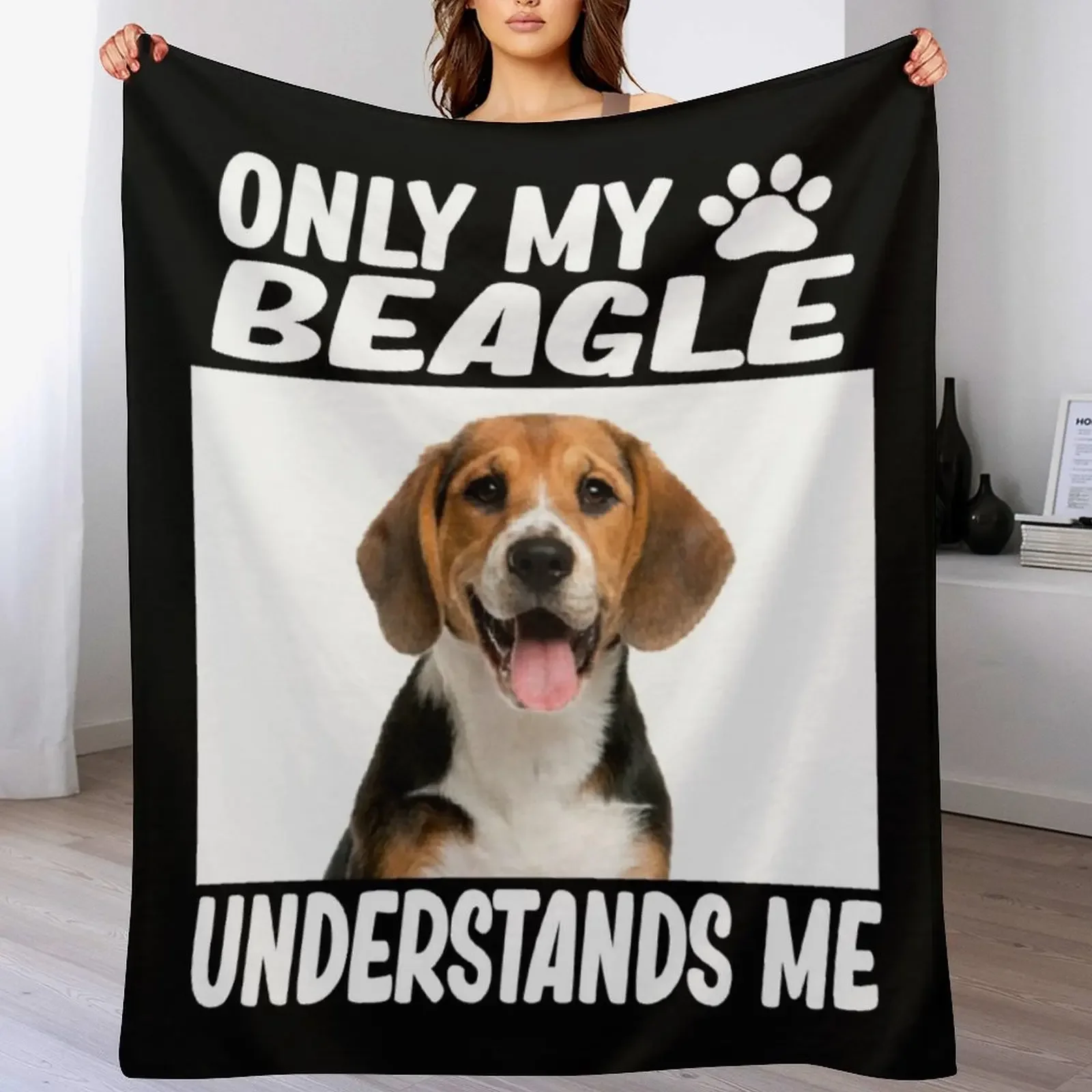 Пушистый плед "Only My Beagle Understands Me" 
Пушистый плед "Only My Beagle Understands Me"