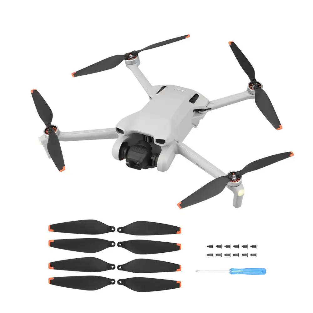 For DJI Mini 3 Propellers Props Blade Low Noise Propeller Tpu Lightweight Wing Fans Replacement Drone Accessories 2 Pairs
For DJI Mini 3 Propellers Props Blade Low Noise Propeller Tpu Lightweight Wing Fans Replacement Drone Accessories 2 Pairs