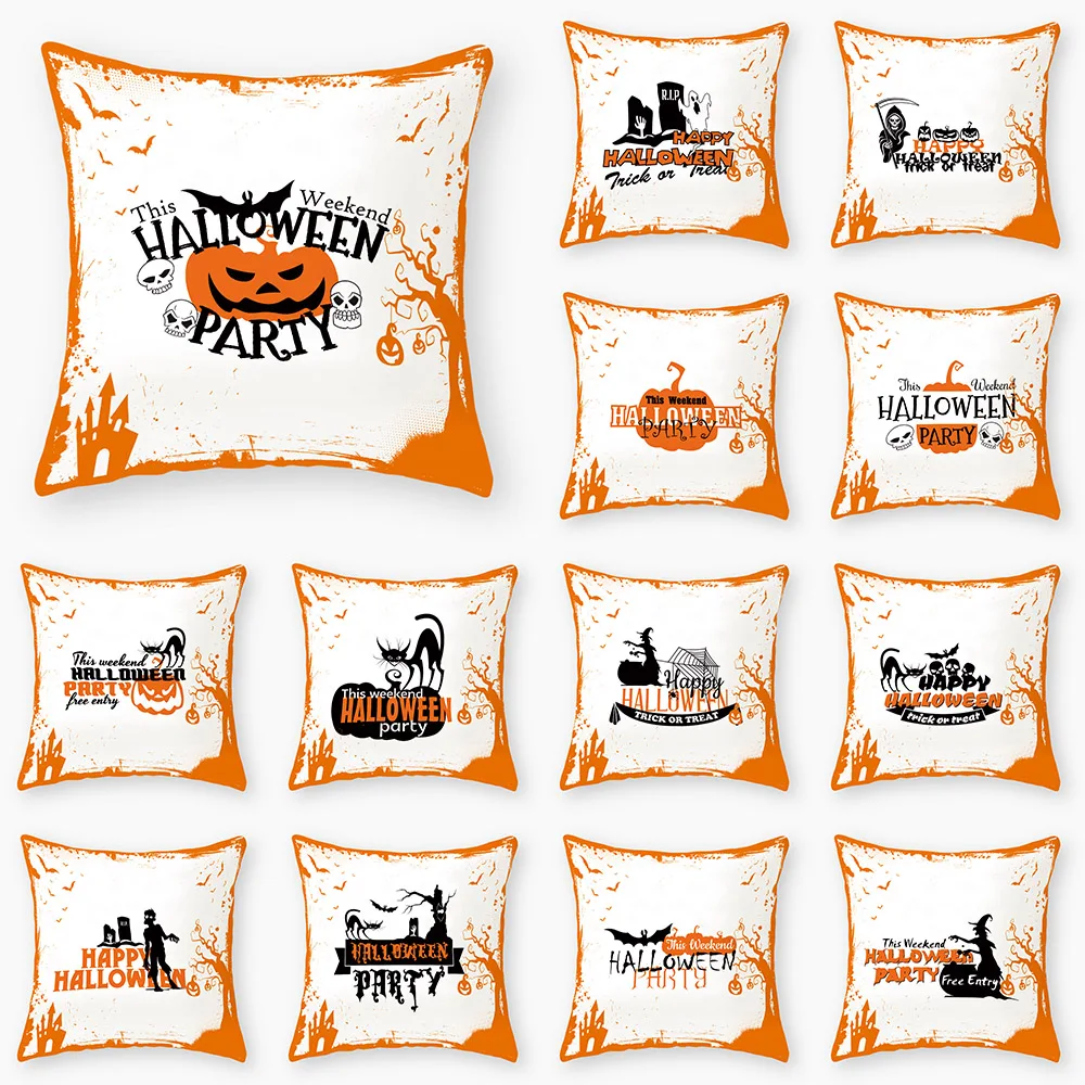 Halloween themed pumpkin print pattern cushion cover for home living room sofa office decoration throw pillow pillowcase
Halloween themed pumpkin print pattern cushion cover for home living room sofa office decoration throw pillow pillowcase