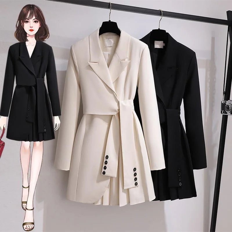 2022Women Belt Jacket New Notched Collar Long Sleeve Female Coat Fashion Autumn Blazer Dress Lace Up Sashes Slim Fitting Dress
2022Women Belt Jacket New Notched Collar Long Sleeve Female Coat Fashion Autumn Blazer Dress Lace Up Sashes Slim Fitting Dress