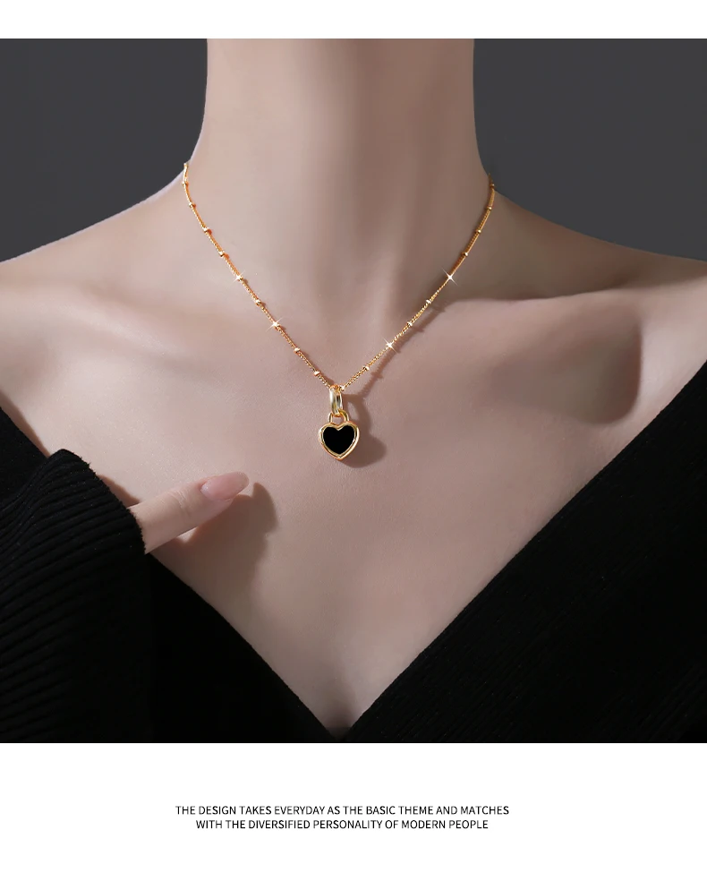 Love heart double-sided can wear necklace 2023 new female niche design light luxury senior sense collarbone necklace
Love heart double-sided can wear necklace 2023 new female niche design light luxury senior sense collarbone necklace