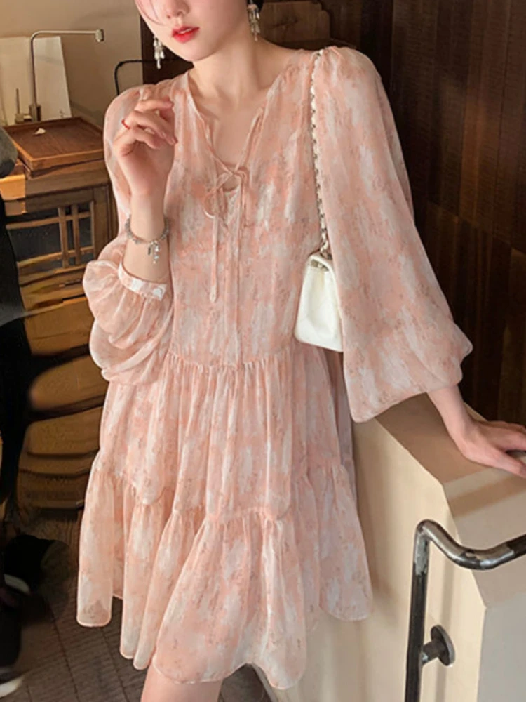 Floral Vintage Elegant Dress Women Causal Evening Beach Party Mini Dresses Female 2023 Summer Long Sleeve Two Piece Dress Korean
Floral Vintage Elegant Dress Women Causal Evening Beach Party Mini Dresses Female 2023 Summer Long Sleeve Two Piece Dress Korean