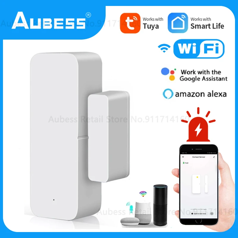 Датчик открытия окон и дверей Aubess Tuya, Wi-Fi детектор открытия окон и дверей, система охранной сигнализации для умного дома, Alexa
Датчик открытия окон и дверей Aubess Tuya, Wi-Fi детектор открытия окон и дверей, система охранной сигнализации для умного дома, Alexa