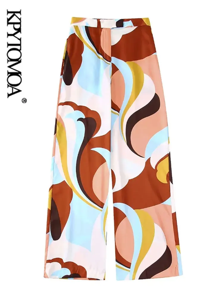 KPYTOMOA Women Fashion Front Pockets Printed Wide Leg Pants Vintage High Waist Zipper Fly Female Trousers Mujer
KPYTOMOA Women Fashion Front Pockets Printed Wide Leg Pants Vintage High Waist Zipper Fly Female Trousers Mujer