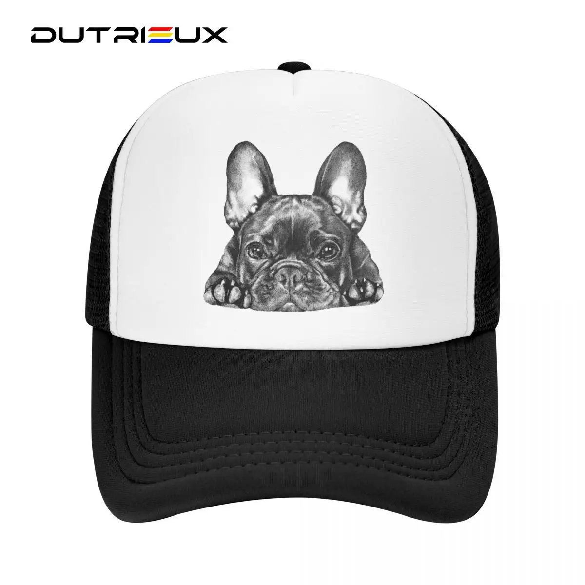 

DUTRIEUX Classic Unisex Frenchie Dog French Bulldog Trucker Hat Adult Adjustable Baseball Cap Women Men Outdoor Snapback Hats