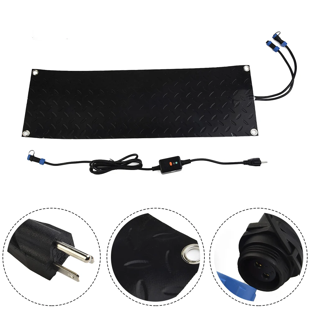 1pc Snow Melting Black Mat Heated Walkway Mat 10x30in(26x76cm) Connectable W/ Power Cord Anti Slip Heated Stair Mat
1pc Snow Melting Black Mat Heated Walkway Mat 10x30in(26x76cm) Connectable W/ Power Cord Anti Slip Heated Stair Mat