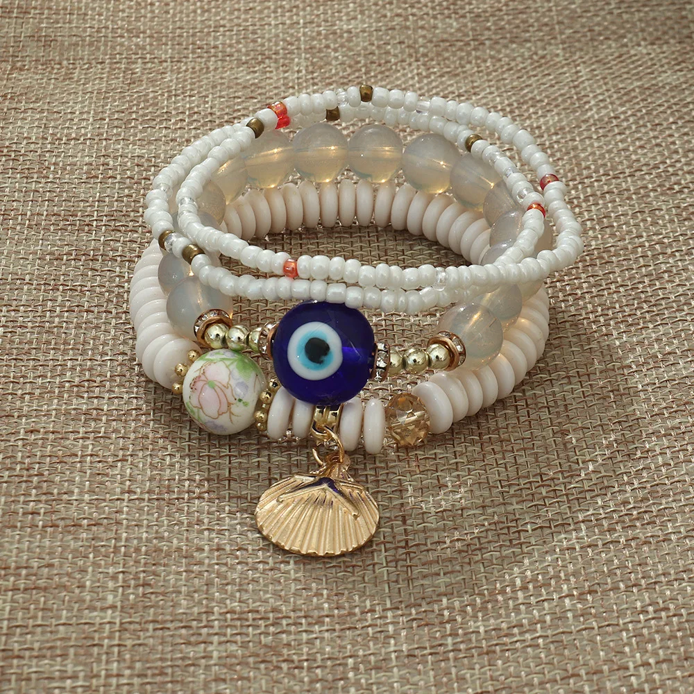 Evil Eye Beaded Bracelet Lucky Red Black Color Handmade Prayer Bangles Pulsera Jewelry Gift for Women
Evil Eye Beaded Bracelet Lucky Red Black Color Handmade Prayer Bangles Pulsera Jewelry Gift for Women