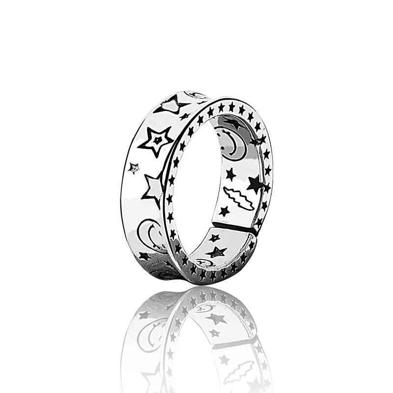 New Ins Smiling Face Star Pattern Opening Ring Vintage Women Simple Party Exaggerated Silver Color Finger Ring Jewelry
New Ins Smiling Face Star Pattern Opening Ring Vintage Women Simple Party Exaggerated Silver Color Finger Ring Jewelry