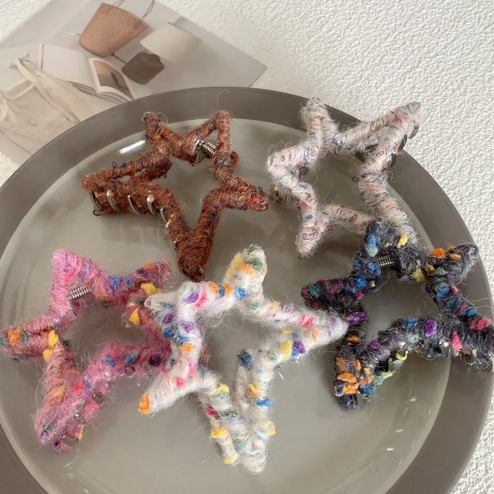 Geometric Plush Star Hair Claw Personalized Pentagram Korean Style Wool Hair Clip Barrettes Headwear Female
Geometric Plush Star Hair Claw Personalized Pentagram Korean Style Wool Hair Clip Barrettes Headwear Female