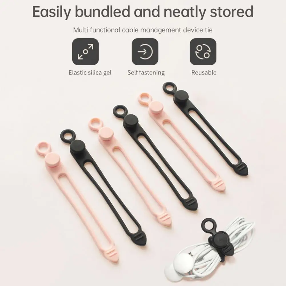 5Pcs Cable Organizer Strong Elasticity Multifunctional Soft Silicone Cable Strap Cord Protector Desktop Accessories
5Pcs Cable Organizer Strong Elasticity Multifunctional Soft Silicone Cable Strap Cord Protector Desktop Accessories