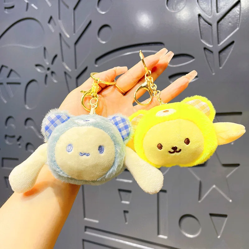 

Kawaii Sanrio плюшевый брелок мягкий плюшевый Кошелек для монет кулон Kuromi Melody Cinnamoroll Детский рюкзак кулон игрушки подарки